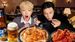 Feeding ATEEZ the best Fried Chicken in London!!