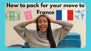 WHAT TO PACK IN YOUR SUITCASE WHEN MOVING TO PARIS, FRANCE | Tips & Advice from an American student