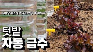 더이상 페트병 거꾸로 꽂지 마세요 올려만 놓으면 자동 급수로 가뭄 해결!