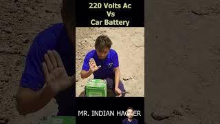 car ki battery blast kar diya  #mrindianhacker #experiment #titeniumarmy #foryou #shorts #ytshorts