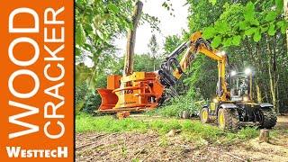 Woodcracker® CL260 auf dem 40 km/h JCB Hydradig Radbagger