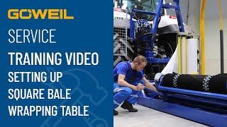 Training video: Setting Up Square Bale Wrapping Table