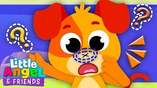 Where Is My Nose? | Little Angel And Friends Kid Songs