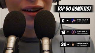 Top 50 ASMRtists All Time