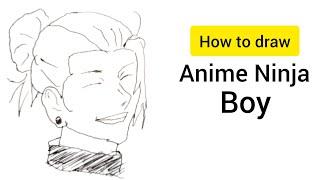 How to draw anime boy️️ Easy tutorial #anime