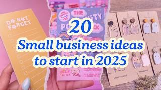 20 Small Business Ideas to Start in 2025