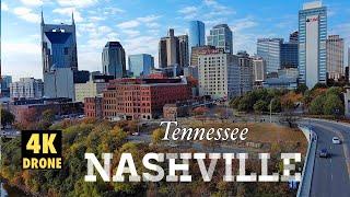 Downtown Nashville Tennessee 4K by Drone 2022