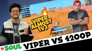 ️ SOUL VIPER Vs 420 OP IN T1 SCRIMS | VIPER ALMOST 1V3 