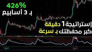 استراتيجية سكالبينج على شمعة الدقيقة بنسبة ربح 74%