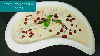 Mixed Vegetable Raita - मिक्स वेजिटेबल रायता | Satvik Delights |