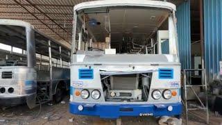 TGSRTC Bus Body Building | సీట్లు బిగించారు | Telugu Vlog | RUKMANANDA GOUD EDIGA