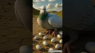 The story of the pigeon who built nest on top of a tower and then laid lots of eggs  #ai #pegion