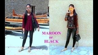 LOOKBOOK | Maroon or Black | Jane Fashion Travels