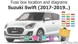 2017-2019 suzuki swift fuse box info & diagram