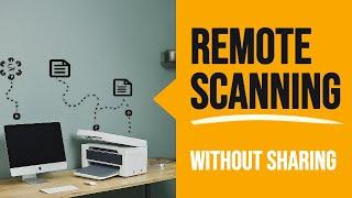 Remote Scanning from lan network without sharing | How to scan from network printer windows