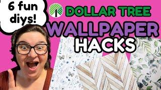 6 Dollar Tree Peel & Stick Wallpaper Hacks You NEED to Try!