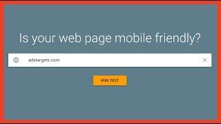 How to check Website mobile friendly test