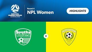 NPL Women Round 4 - Souths United vs. Mitchelton FC Highlights