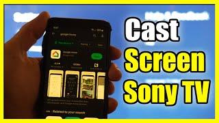 How to Connect & Screen Mirror Phone to Sony TV Google TV (Easy Method)