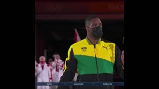 Team Jamaica marches out! #Tokyo2020