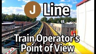 ⁴ᴷ⁶⁰ NYC Subway Front Window View - The J Line to Broad Street