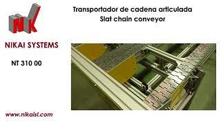 Multi via slat chain conveyor for welding operation