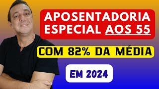 APOSENTADORIA ESPECIAL AOS 52 ANOS DE IDADE E COM 82% DA MÉDIA EM 2024. Veja um exemplo!