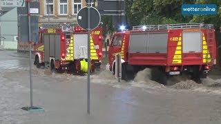 Schwere Überschwemmungen in Sachsen (09.06.2018)