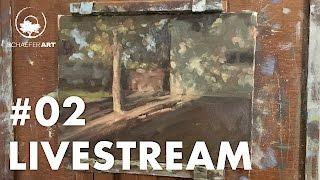 Dappled Light Landscape Painting - Live-Stream #02