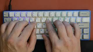 Mechanical keyboard typing ASMR 1 hour