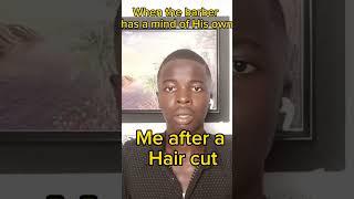 When the barber has a mind of  his own. #comedy #satisfying #entertainment #comedyvideo #trending