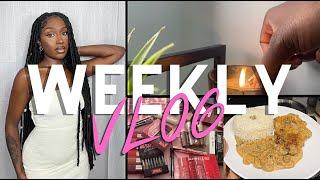 WEEKLY VLOG : SORTIE, RECETTES, UNBOXING | Lounge, Amazon, Maybelinne | Une semaine super complète 