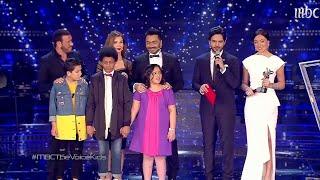 لحظة فوز حمزة لبيض في الموسم الثاني من The Voice Kids