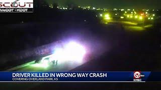 1 dead, 1 hurt in Overland Park wrong-way crash