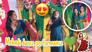 |Mehndi dance performance by bride & bride sister's ||Mahndi ceremony |Muskan Yaduvanshi|