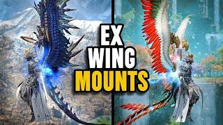 FFXIV - Dawntrail Extreme Wing Mounts Showcase