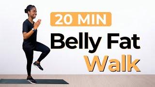 20 MIN Belly Fat Walking Workout | Lose Fat Walking | Weight Loss Workout