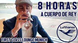 An entire afternoon in the Lufthansa FIRST CLASS LOUNGE at MUNICH AIRPORT