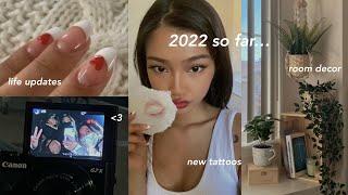 [vlog] my 2022 so far  life updates, tattoos, girls night out, etc. | ft. Teddy Blake