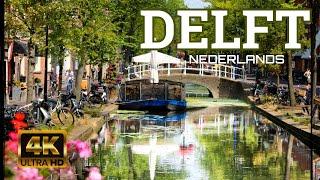 Delft Dutch Fairytale City | 4K Walking Tour  Spring 2024 ️