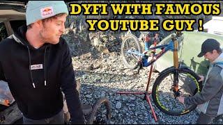 DYFI BIKE PARK WITH FAMOUS YOUTUBER !