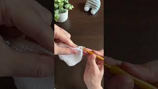 Скрытая убавка из столбиков без накида #амигурумикрючком #вязание