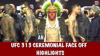 UFC 313 Ceremonial FINAL Face off Highlights