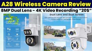 A28 Dual Lens Wireless Camera Review | 8MP Dual Lens with 4K Video Recording