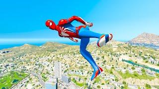 GTA 5 Epic Ragdoll GREEN SPIDERMAN VS RED MINIONVS GREEN HULK (Euphoria Physics & Funny Fails)