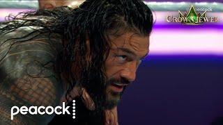 Roman Reigns & The Usos vs. Solo Sikoa’s Bloodline | Crown Jewel 2024 | WWE Highlights | Peacock