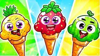 Ice Cream Truck Song | This Is Rainbow Ice Cream  Yummy Fruit Ice Cream | YUM YUM Funny Kids Songs