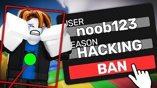 I BANNED EVERY HACKER IN ROBLOX RIVALS