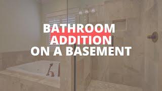 Bathroom Remodel. |How to convert a basement area in a bathroom| 2019