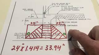 Piping parallel to footings.  How close can you get? Just over 2 minutes. #construction #plumbing